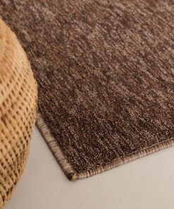 Tapis de couloir bouclé Lush - marron