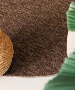 Tapis bouclé Rond Lush - marron Tapis bouclé Rond Lush - marron