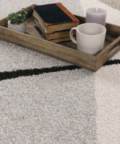 Tapis abstrait - Flux beige - overzicht, thumbnail Tapis abstrait - Flux beige - overzicht, thumbnail