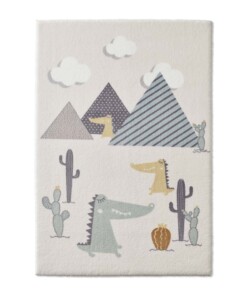 Tapis enfant dinosaure - Animigo No.3 crème/multi - overzicht