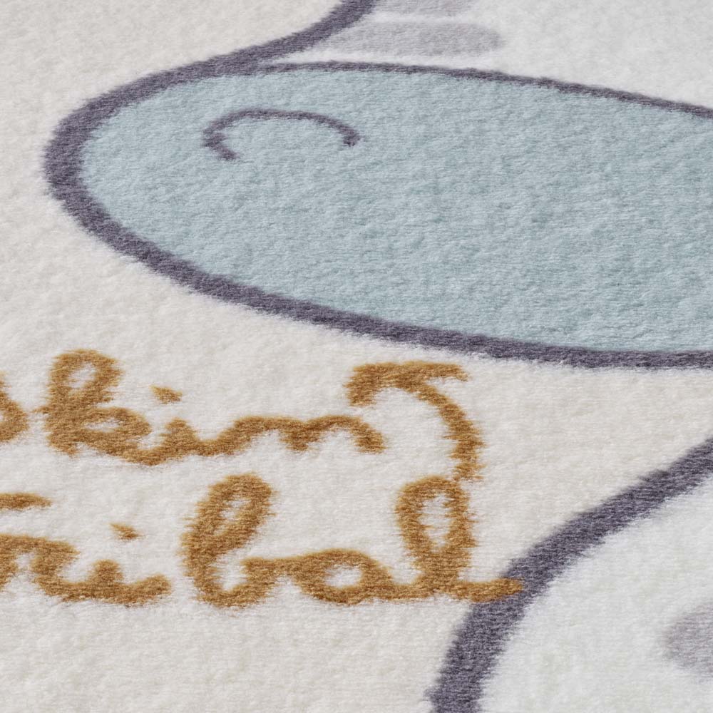 Tapis enfant jungle - Animigo crème/multi - close up Tapis enfant jungle - Animigo crème/multi - close up