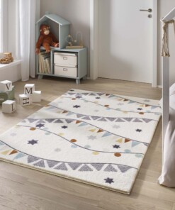 Tapis chambre enfant - Animigo crème/multi - sfeer