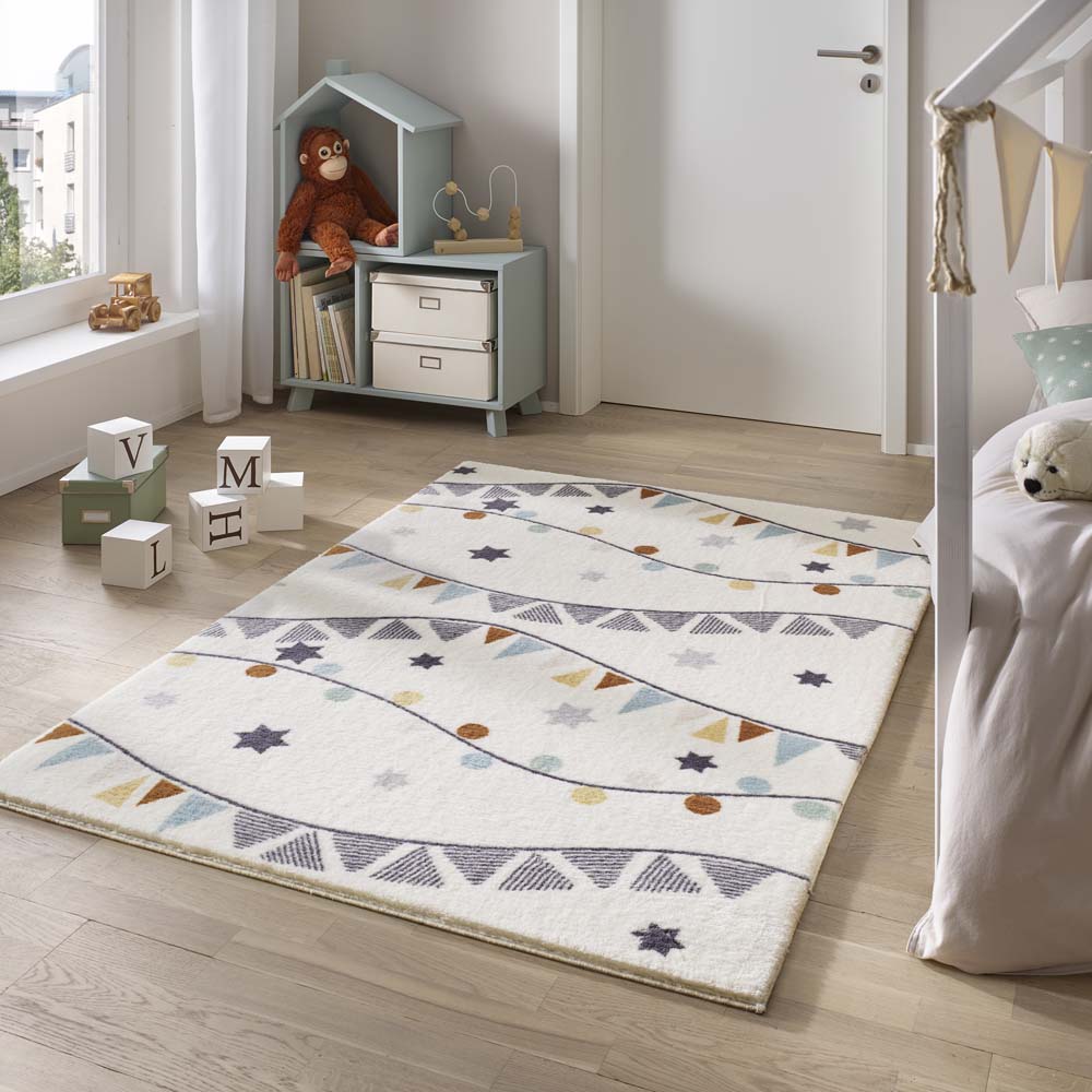 Tapis chambre enfant - Animigo crème/multi - sfeer Tapis chambre enfant - Animigo crème/multi - sfeer