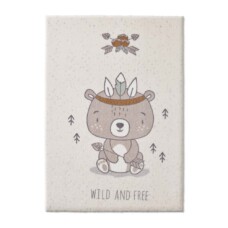 Tapis enfant ours - Animigo crème/multi - overzicht, thumbnail