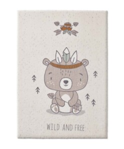 Tapis enfant ours - Animigo crème/multi - overzicht