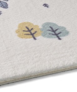 Tapis enfant écureuil - Animigo crème/multi - close up, thumbnail