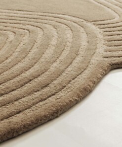 Tapis design organique - Balans Flow beige - close up, thumbnail Tapis design organique - Balans Flow beige - close up, thumbnail