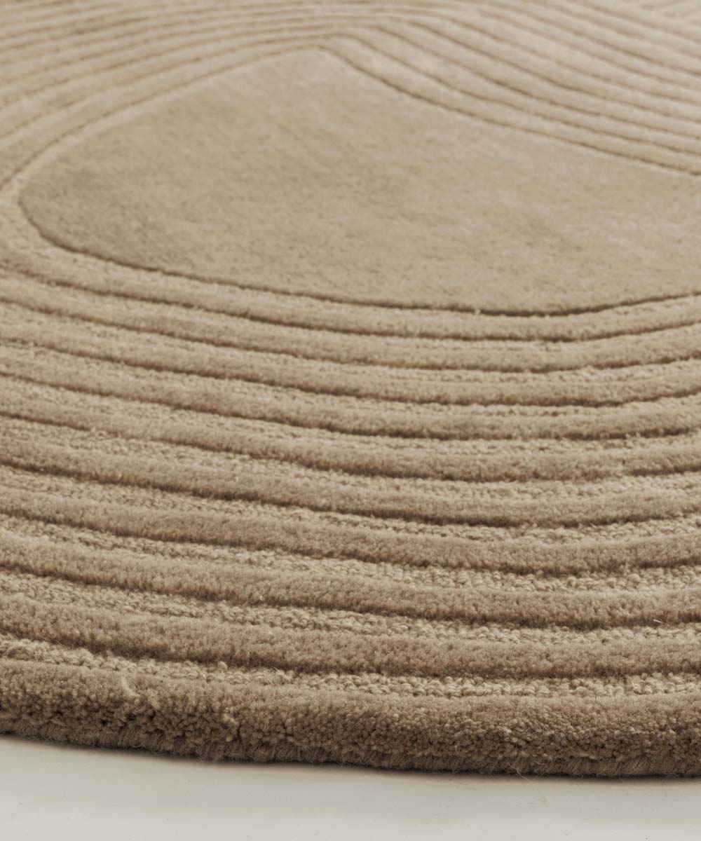 Tapis design organique - Balans Flow beige - close up Tapis design organique - Balans Flow beige - close up