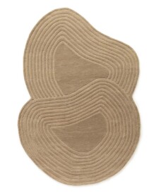 Tapis design organique - Balans Flow beige - overzicht, thumbnail