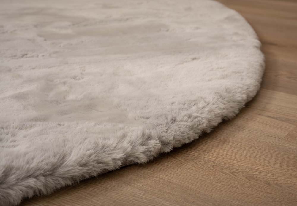 Tapis doux forme organique - Comfy Plus gris clair - close up Tapis doux forme organique - Comfy Plus gris clair - close up