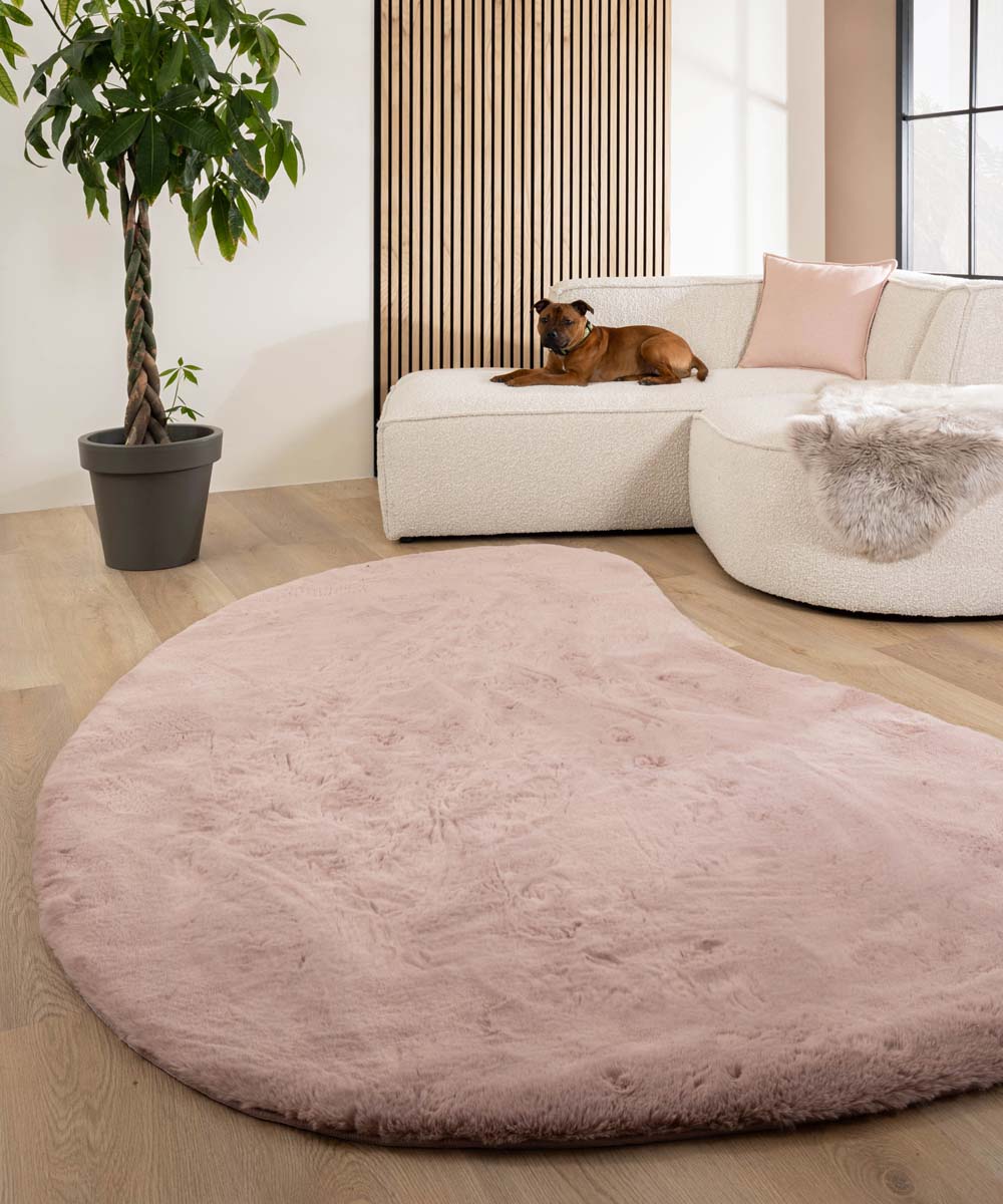 Tapis doux forme organique - Comfy Plus rose - sfeer Tapis doux forme organique - Comfy Plus rose - sfeer