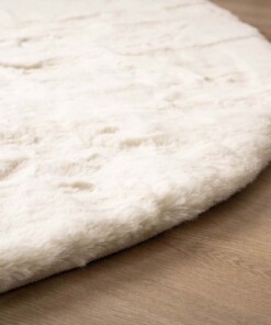 Tapis doux forme organique - Comfy Plus blanc - close up, thumbnail Tapis doux forme organique - Comfy Plus blanc - close up, thumbnail