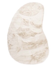 Tapis doux forme organique - Comfy Plus blanc - overzicht, thumbnail