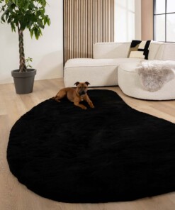 Tapis doux forme organique - Comfy Plus noir - sfeer, thumbnail