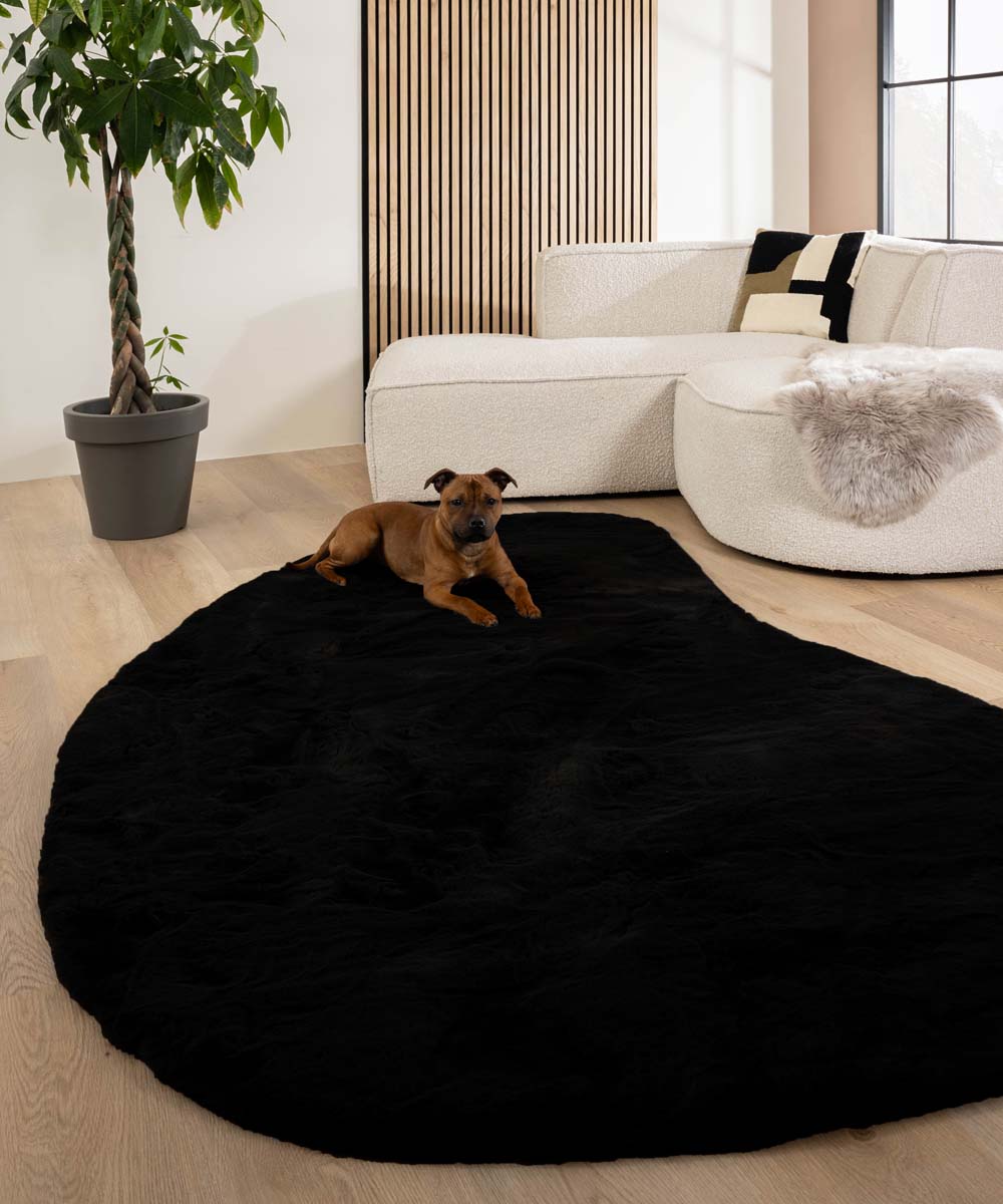 Tapis doux forme organique - Comfy Plus noir - sfeer Tapis doux forme organique - Comfy Plus noir - sfeer