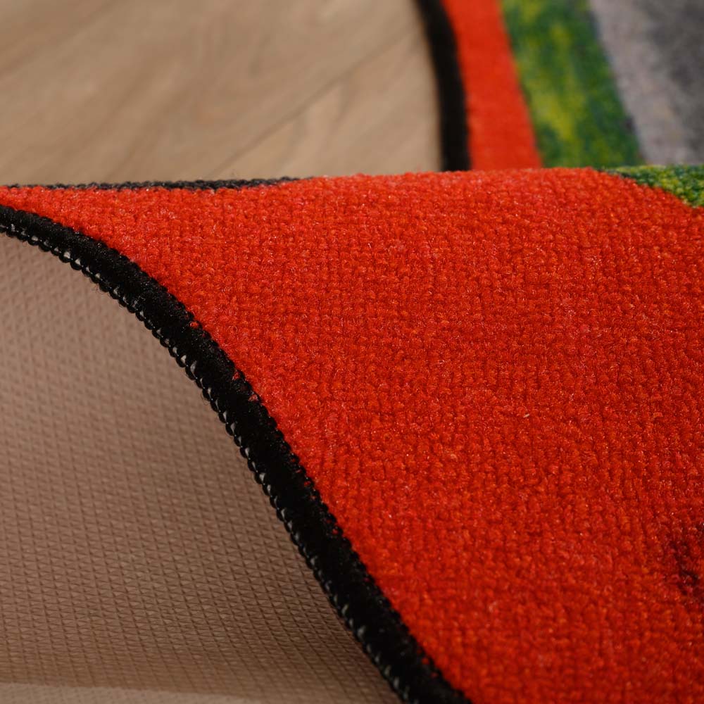 Tapis circuit voiture - Joy rouge - close up Tapis circuit voiture - Joy rouge - close up