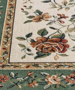 Tapis de couloir oriental - Regal Flora crème/vert - close up, thumbnail Tapis de couloir oriental - Regal Flora crème/vert - close up, thumbnail