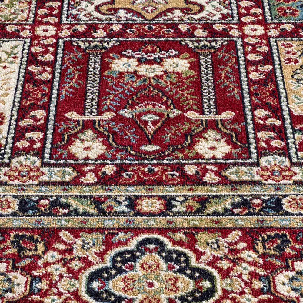 Tapis oriental - Regal Silas rouge - close up Tapis oriental - Regal Silas rouge - close up