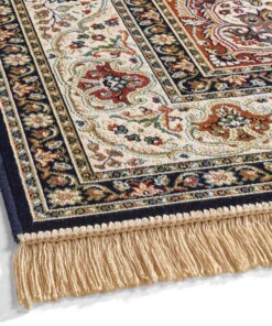 Tapis de couloir persan - Regal Adriadne bleu foncé - close up, thumbnail Tapis de couloir persan - Regal Adriadne bleu foncé - close up, thumbnail