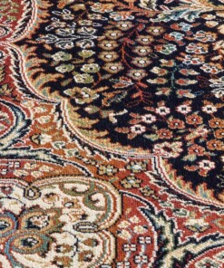 Tapis de couloir persan - Regal Adriadne bleu foncé - close up, thumbnail Tapis de couloir persan - Regal Adriadne bleu foncé - close up, thumbnail