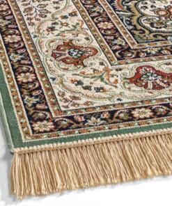 Tapis de couloir persan - Regal Adriadne vert - close up, thumbnail Tapis de couloir persan - Regal Adriadne vert - close up, thumbnail