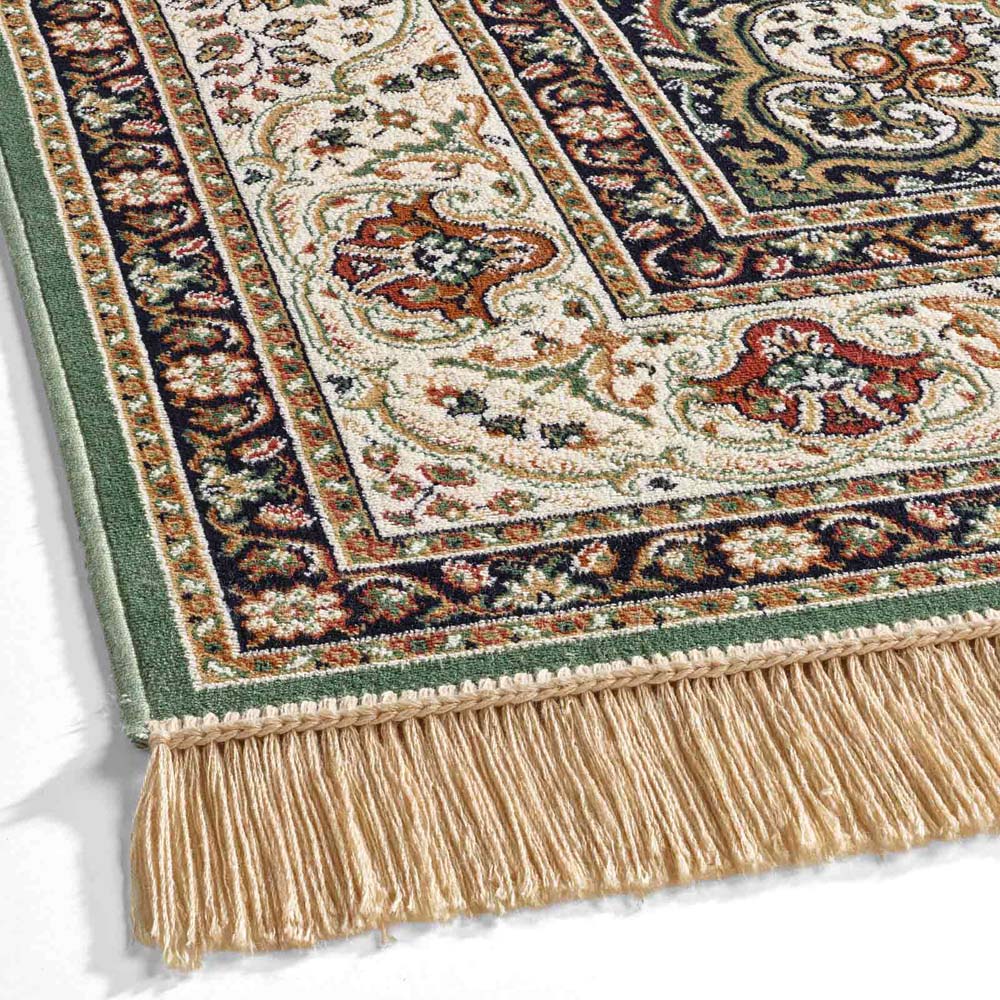 Tapis de couloir persan - Regal Adriadne vert - close up Tapis de couloir persan - Regal Adriadne vert - close up