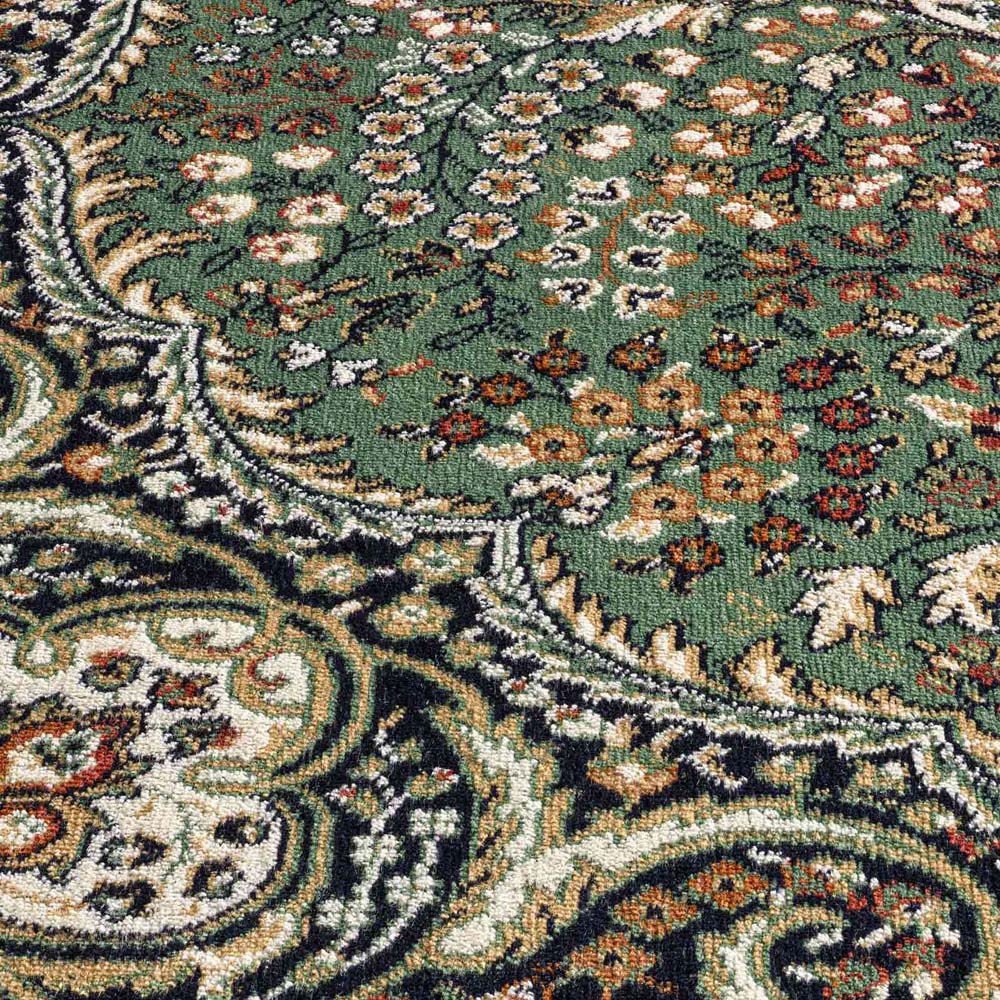 Tapis de couloir persan - Regal Adriadne vert - close up Tapis de couloir persan - Regal Adriadne vert - close up