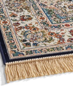 Tapis oriental - Regal Valentina bleu foncé - close up, thumbnail Tapis oriental - Regal Valentina bleu foncé - close up, thumbnail