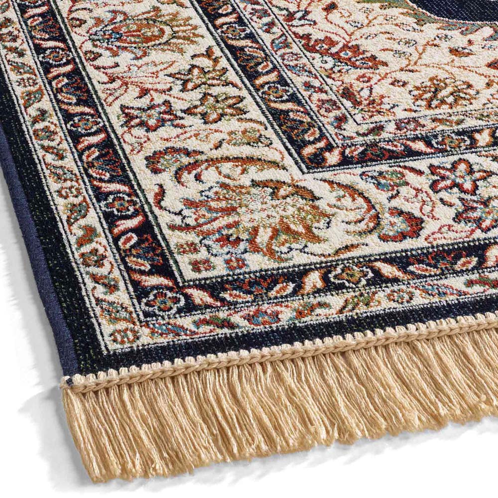 Tapis persan - Regal Victor bleu foncé - close up Tapis persan - Regal Victor bleu foncé - close up