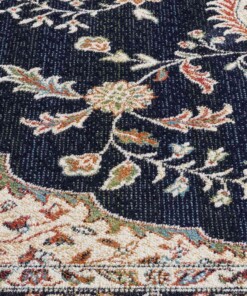 Tapis persan - Regal Victor bleu foncé - close up, thumbnail Tapis persan - Regal Victor bleu foncé - close up, thumbnail