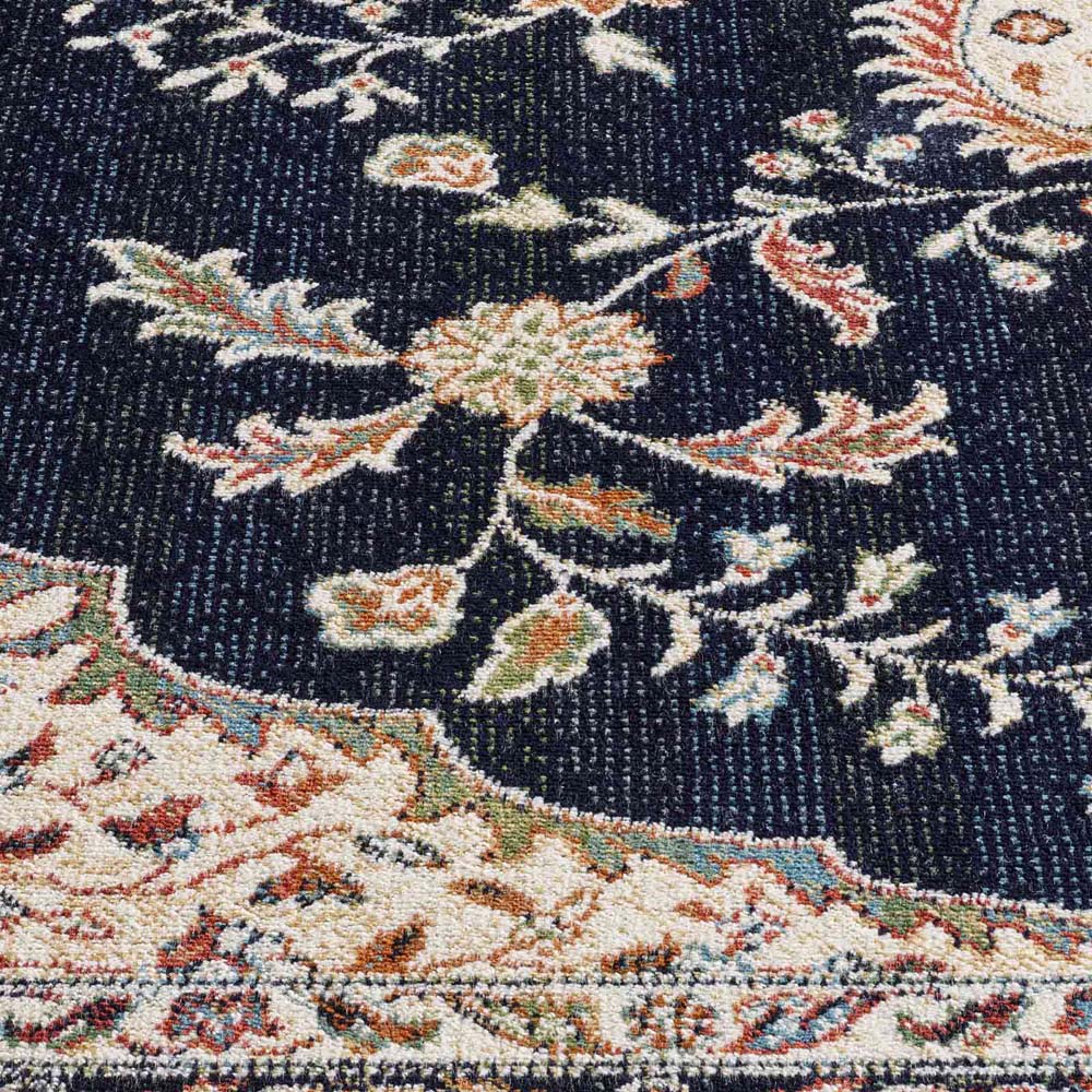 Tapis persan - Regal Victor bleu foncé - close up Tapis persan - Regal Victor bleu foncé - close up