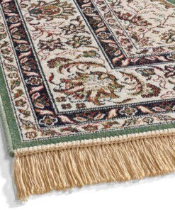 Tapis persan - Regal Victor vert - close up, thumbnail Tapis persan - Regal Victor vert - close up, thumbnail