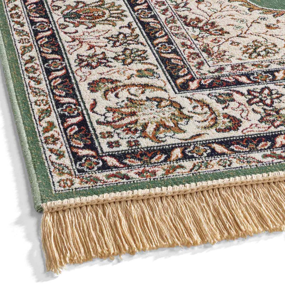 Tapis persan - Regal Victor vert - close up Tapis persan - Regal Victor vert - close up