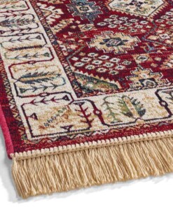 Tapis oriental - Regal Leander rouge - close up, thumbnail Tapis oriental - Regal Leander rouge - close up, thumbnail