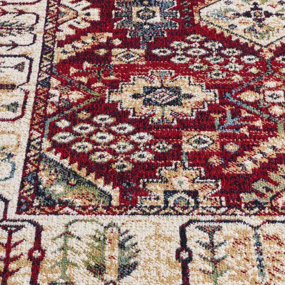 Tapis oriental - Regal Leander rouge - close up Tapis oriental - Regal Leander rouge - close up