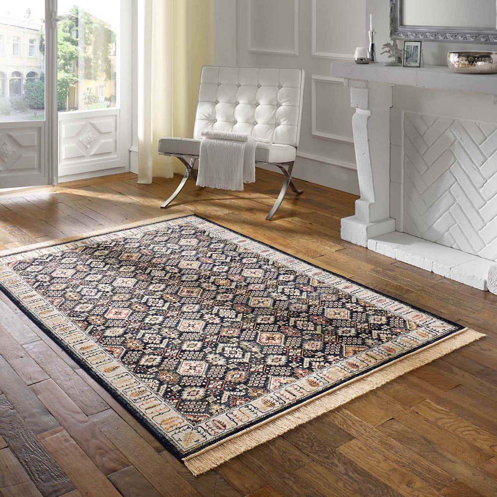 Tapis oriental - Regal Leander bleu foncé - sfeer Tapis oriental - Regal Leander bleu foncé - sfeer