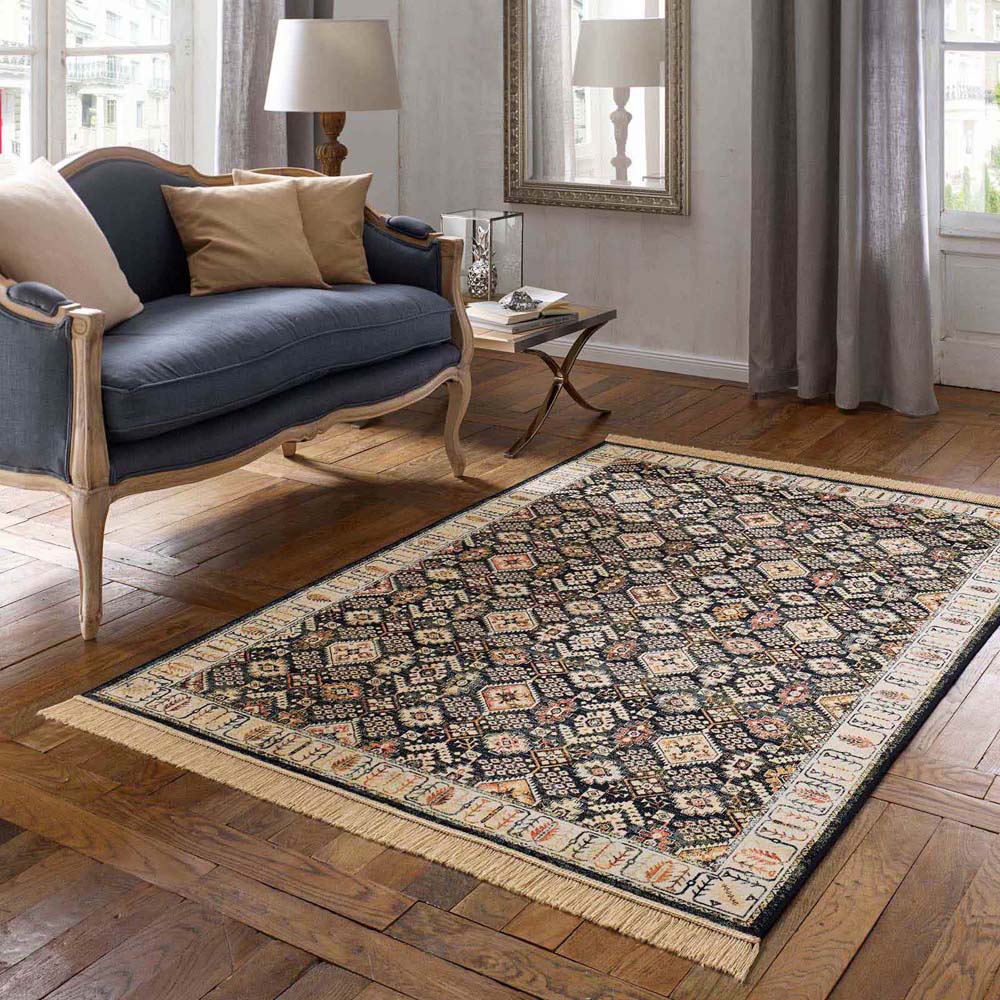 Tapis oriental - Regal Leander bleu foncé - sfeer Tapis oriental - Regal Leander bleu foncé - sfeer
