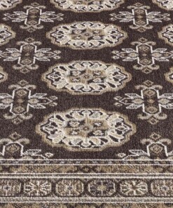 Tapis oriental - Regal Leonor marron/noir - close up, thumbnail Tapis oriental - Regal Leonor marron/noir - close up, thumbnail