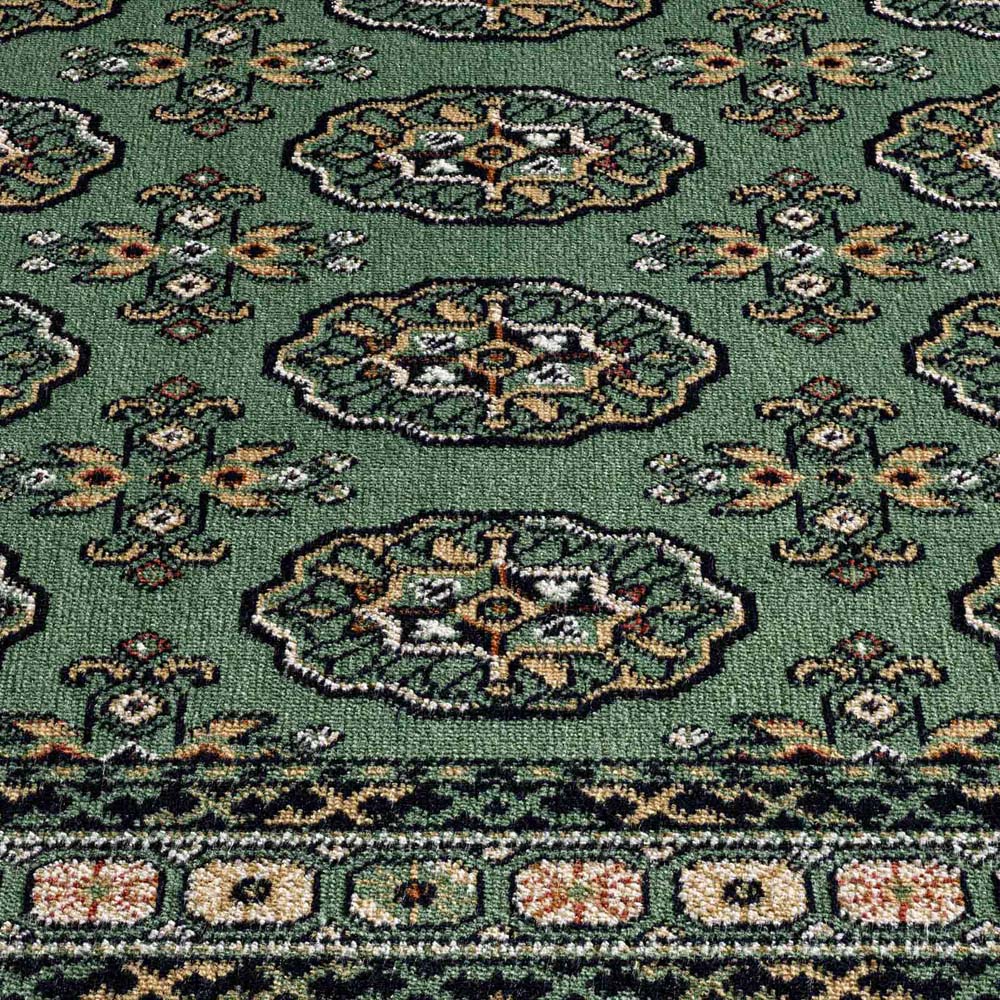 Tapis de couloir oriental - Regal Leonor vert foncé - close up Tapis de couloir oriental - Regal Leonor vert foncé - close up