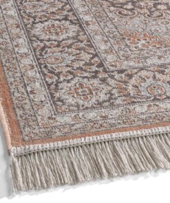 Tapis de couloir persan - Regal Lucian gris/terra - close up, thumbnail