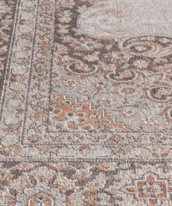 Tapis de couloir persan - Regal Lucian gris/terra - close up, thumbnail