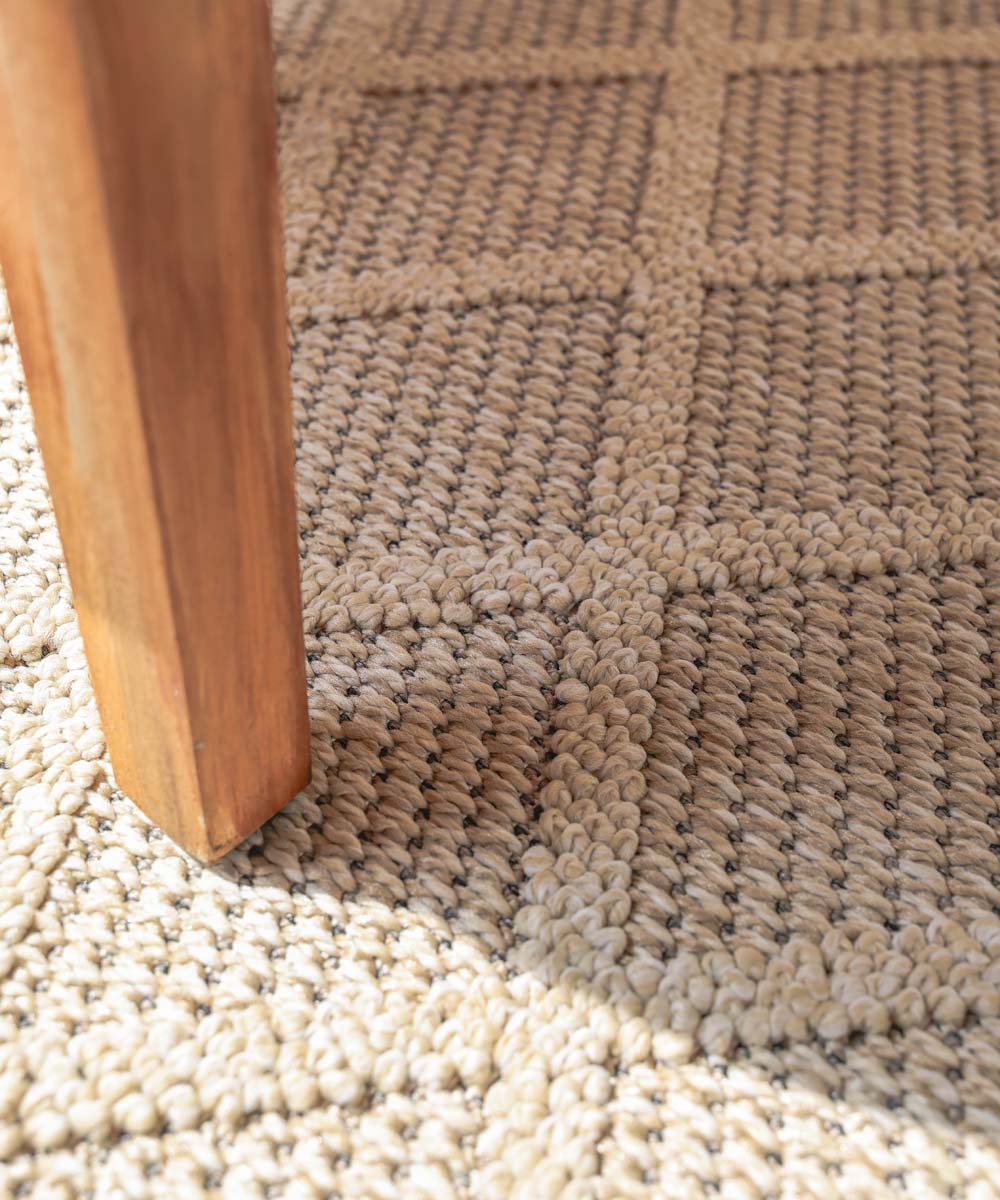 Tapis d'extérieur petit losange - Retreat beige Tapis d'extérieur petit losange - Retreat beige