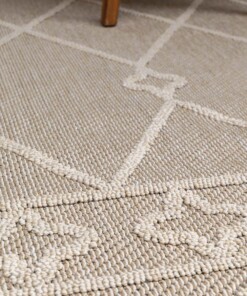 Tapis de balcon bohème - Retreat losange beige Tapis de balcon bohème - Retreat losange beige