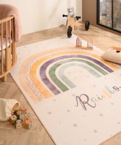 Tapis enfant arc-en-ciel - Joy crème - sfeer