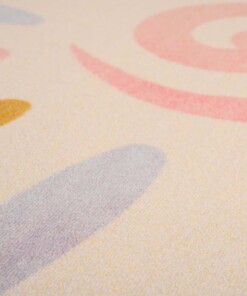 Tapis enfant fleur - Joy crème - close up, thumbnail Tapis enfant fleur - Joy crème - close up, thumbnail