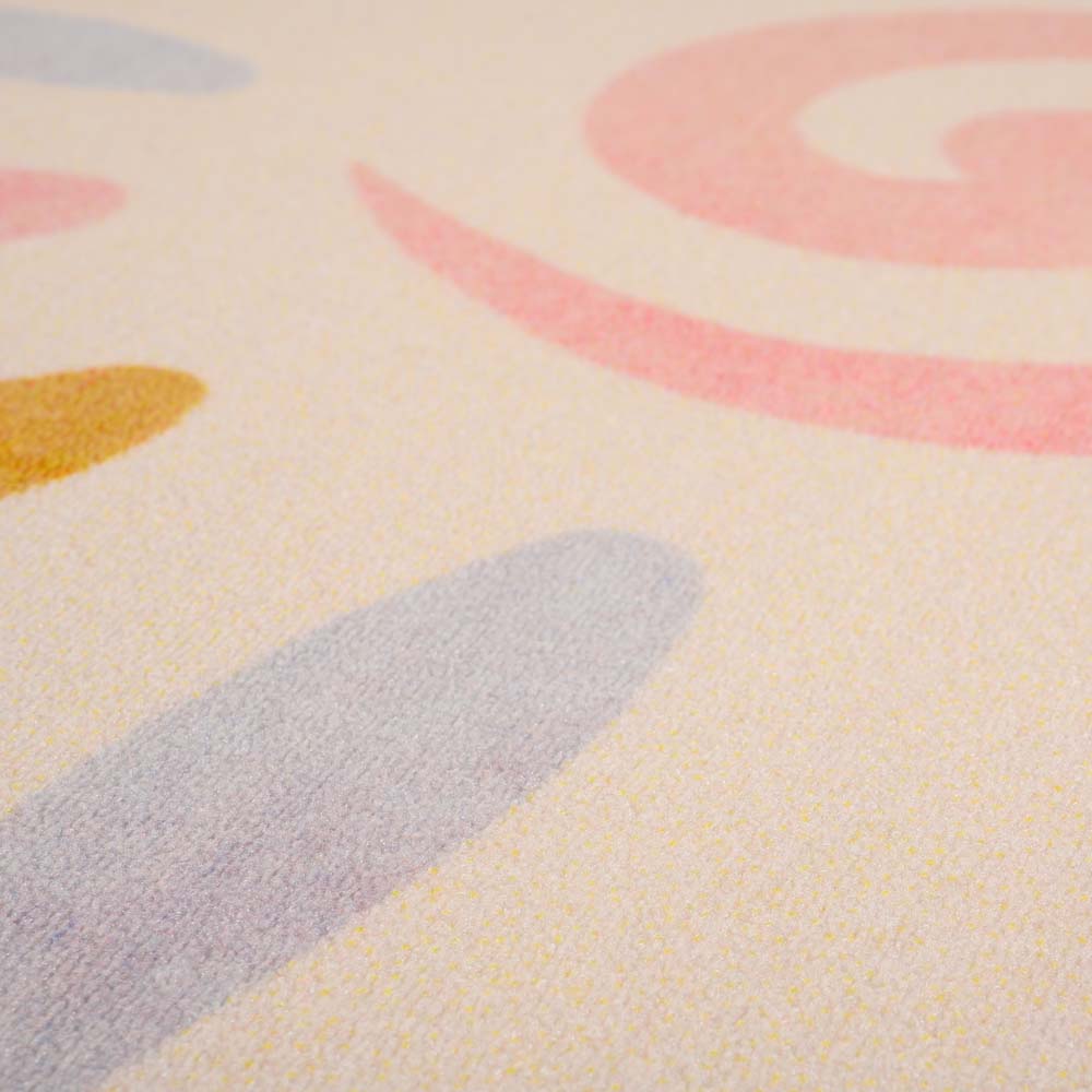 Tapis enfant fleur - Joy crème - close up Tapis enfant fleur - Joy crème - close up