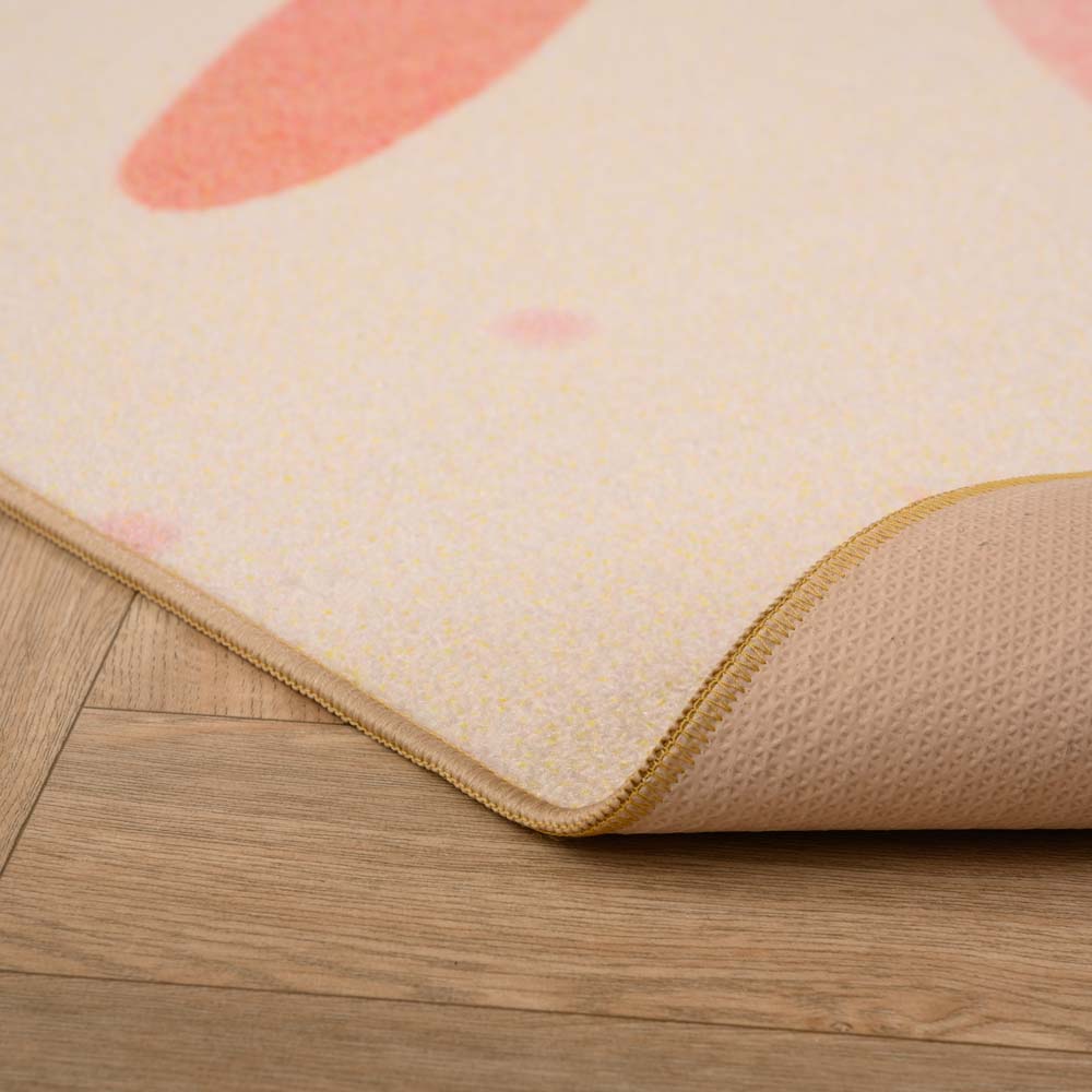Tapis enfant fleur - Joy crème - close up Tapis enfant fleur - Joy crème - close up