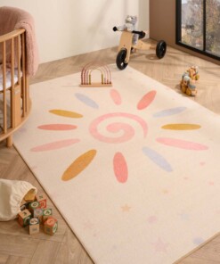 Tapis enfant fleur - Joy  crème - sfeer