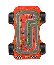 Tapis circuit voiture - Joy rouge - overzicht, thumbnail