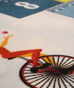 Tapis de jeu marelle - Joy No.2 gris - close up, thumbnail Tapis de jeu marelle - Joy No.2 gris - close up, thumbnail